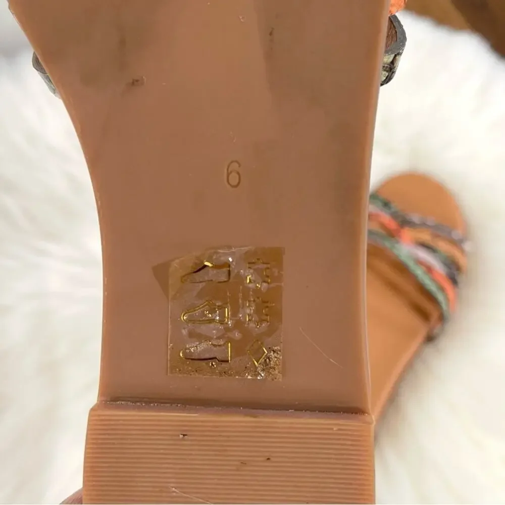 The Tracie Crisscross Slide Sandal in Snake Embossed
Leather Women’s Size 6 - Picture 8 of 8